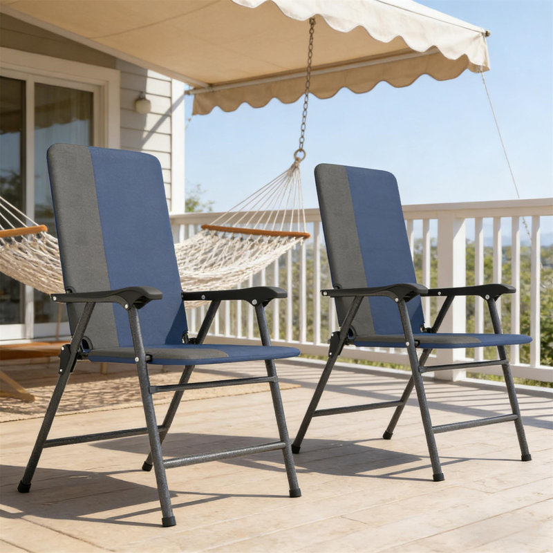 Ensemble de 2 chaises d'extérieur, Dark Blue