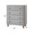Boucle Fabric Chest, Cozy Textured Storage Chest With Wooden Legs