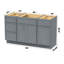 Base de meuble-lavabo simple 54 po seulement-98638188
