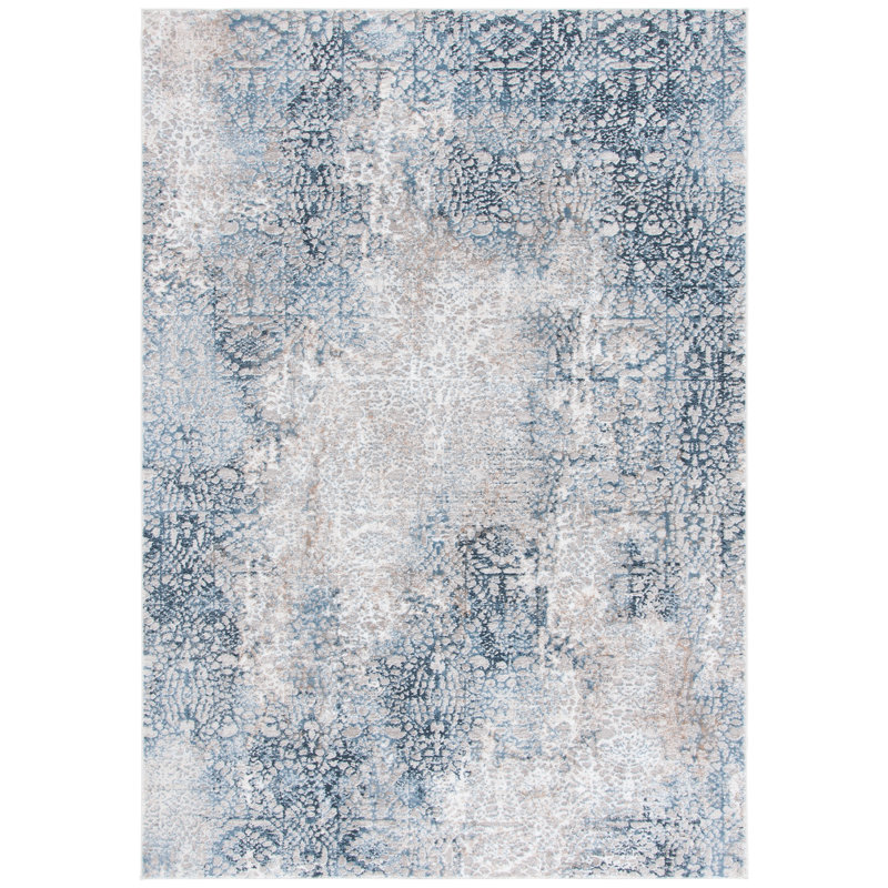 Blonnie Performance Abstract Rug, Rectangle 4' x 6'