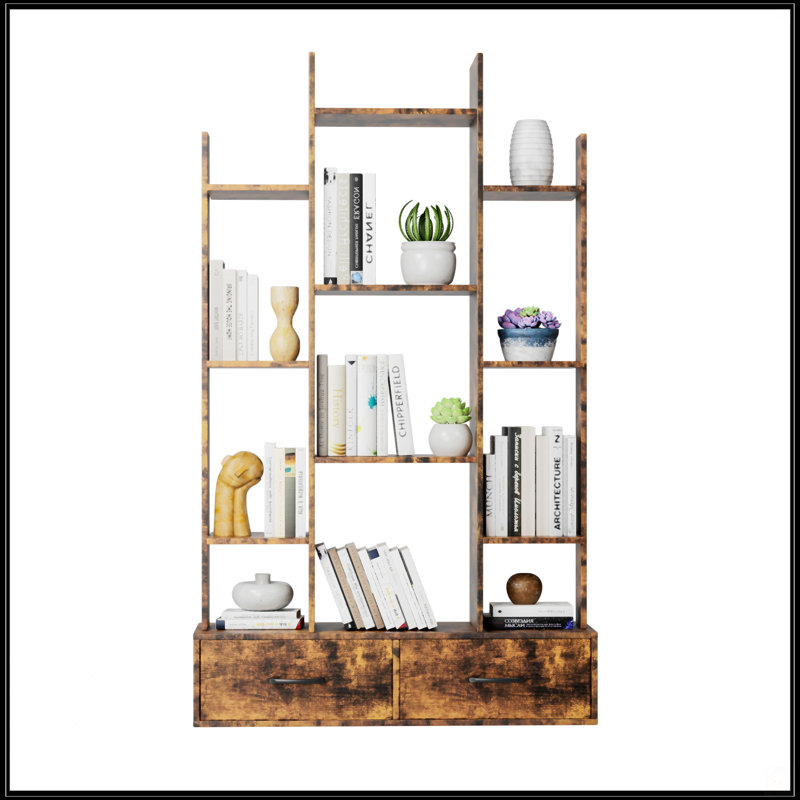 Bookshelf With 2 Drawers