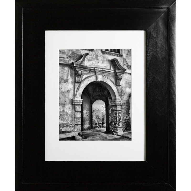 14x18 Fox Hollow Furnishings Recessed Picture Frame Medicine Cabinet, Black