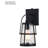Alexej 12.75 in. H 1-Light Matte Black Dusk to Dawn Sensor Outdoor Wall Sconce, Durable Steel, Clear Seeded Glass Shade, LED Compatible for Exterior Porch Patio Front Door or Garage