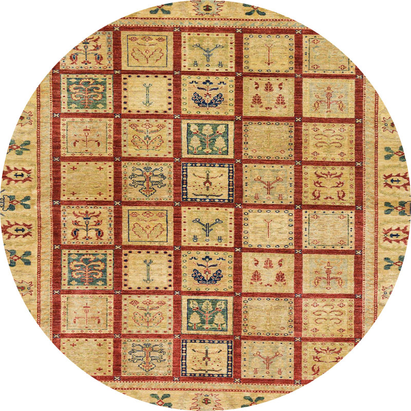 Tapis abstrait moderne 151, Rond 5 pi
