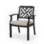 Chaise de patio avec coussin