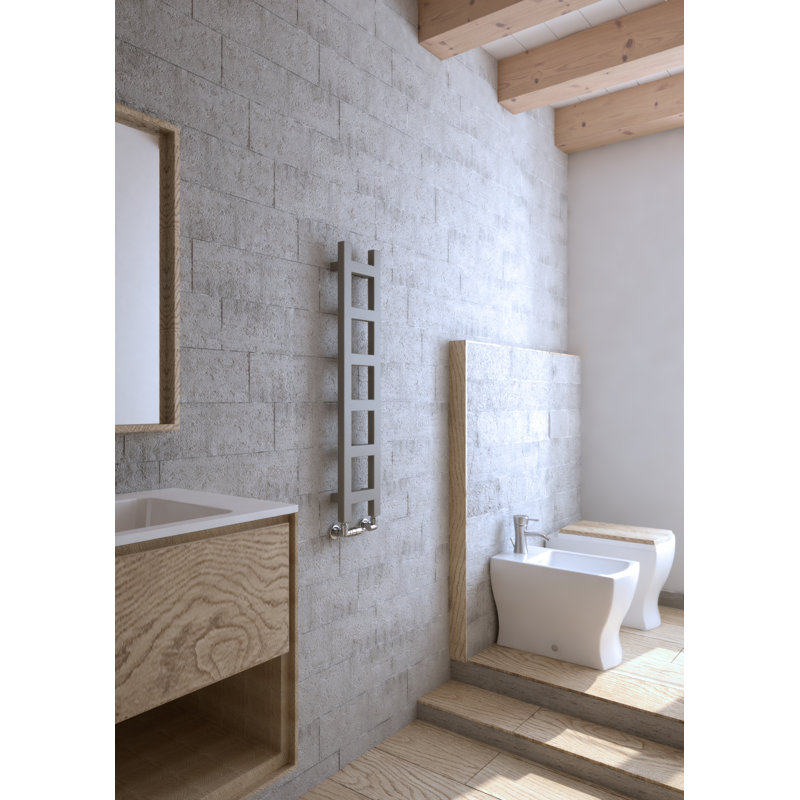 Easy Heated Towel Rail, 96 cm H x 20 cm W x 7.2 cm D, Taupe