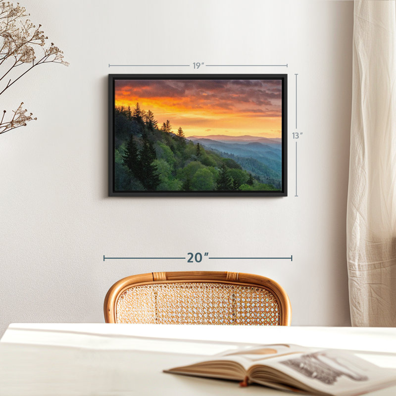 Nature "Art mural au lever du soleil", H 13 po x l 19 po