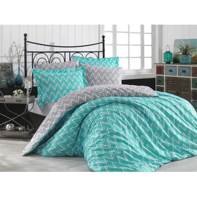 Cotton Chevron / Zig Zag Duvet Cover