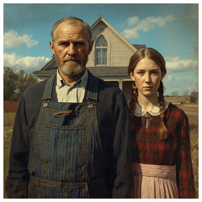 Coussins Farmer And Daughter