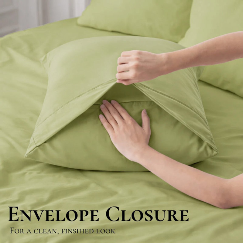 Ultra Soft Bamboo Sheet Set - 4 Pc Set - Wrinkle Resistant - Cooling Sheets with Deep Pockets, Lime