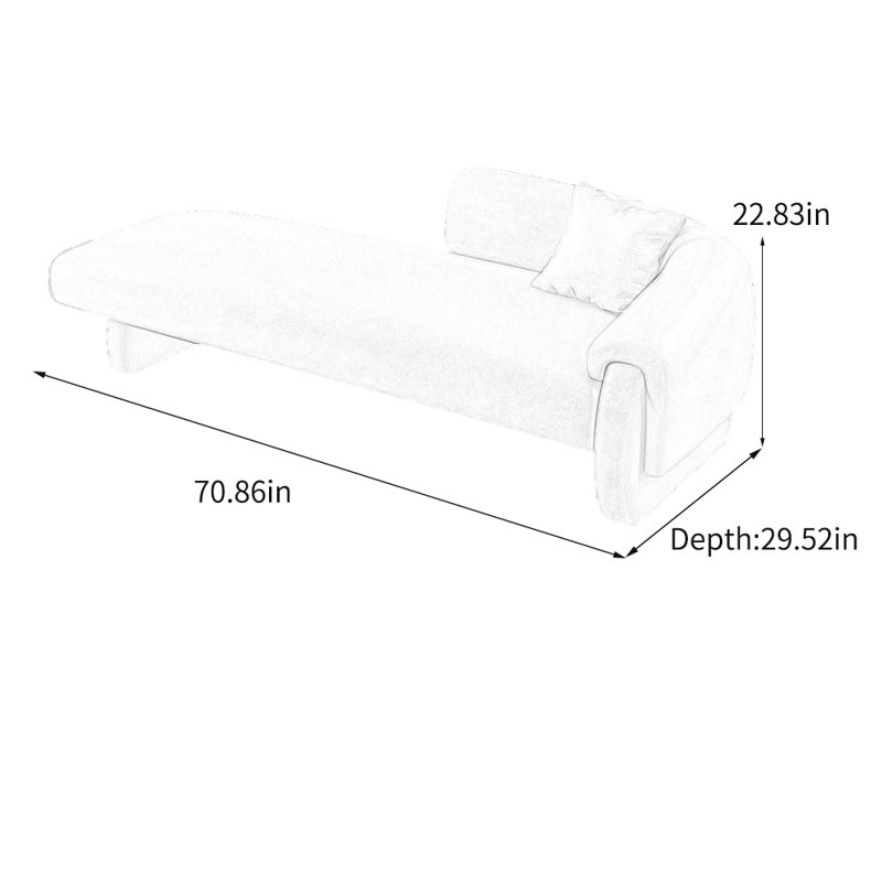 Fauteuil inclinable en similicuir léger et luxueux, Orange, Orienté à droite