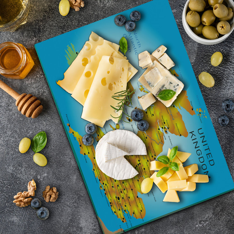 East Urban Home Glass Map Cutting Board