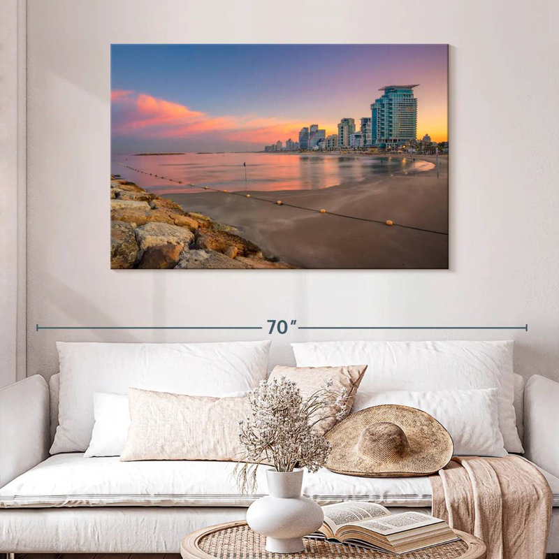 Rorry Coastal Tel Aviv Skyline, 32" H x 48" W