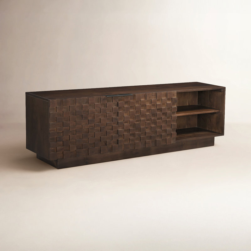 Givens 60" Carved Wood Media Cabinet