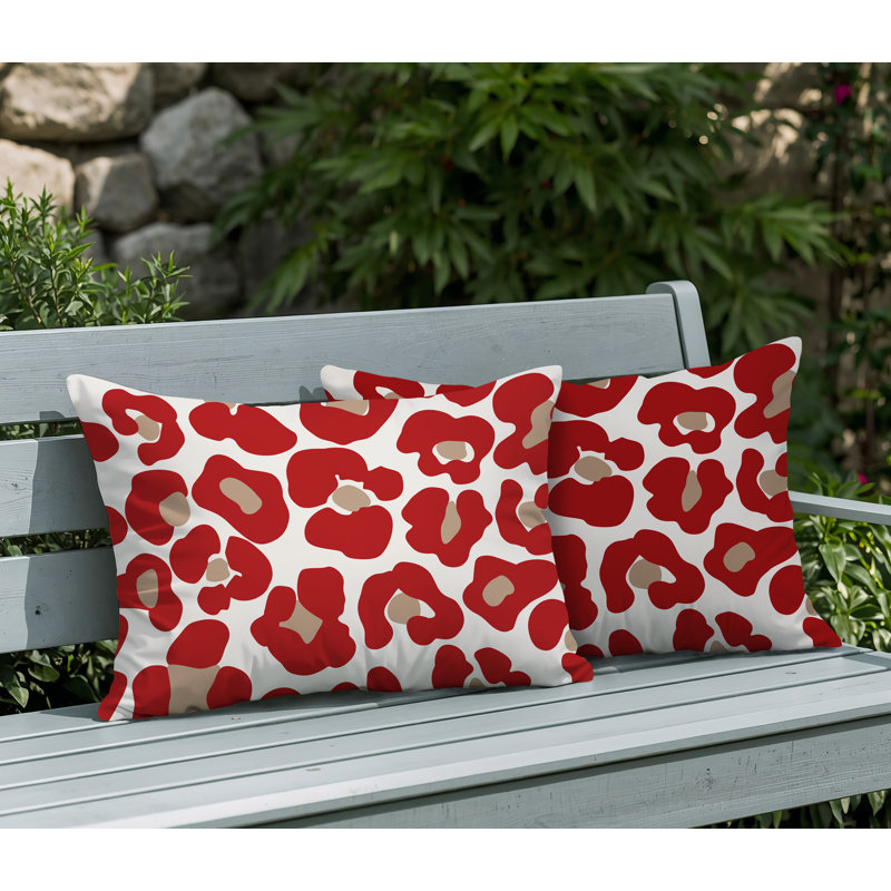 Coussin intérieur / extérieur Davi, 20x14, Red