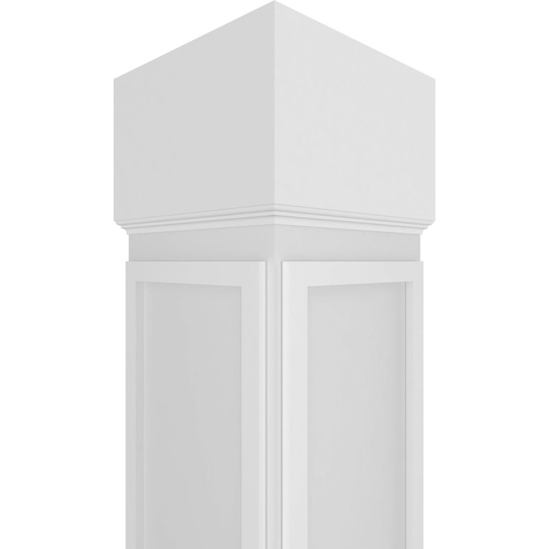 Craftsman Classic Square Non-Tapered Arts & Crafts Fretwork Column, 96" H x 11.625" W x 11.625" D
