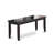 6 Piece Kitchen Table Set Contains a Rectangle Dining Table with Butterfly Leaf and 4 Linen Fabric Dining Chairs with a Bench, Black
