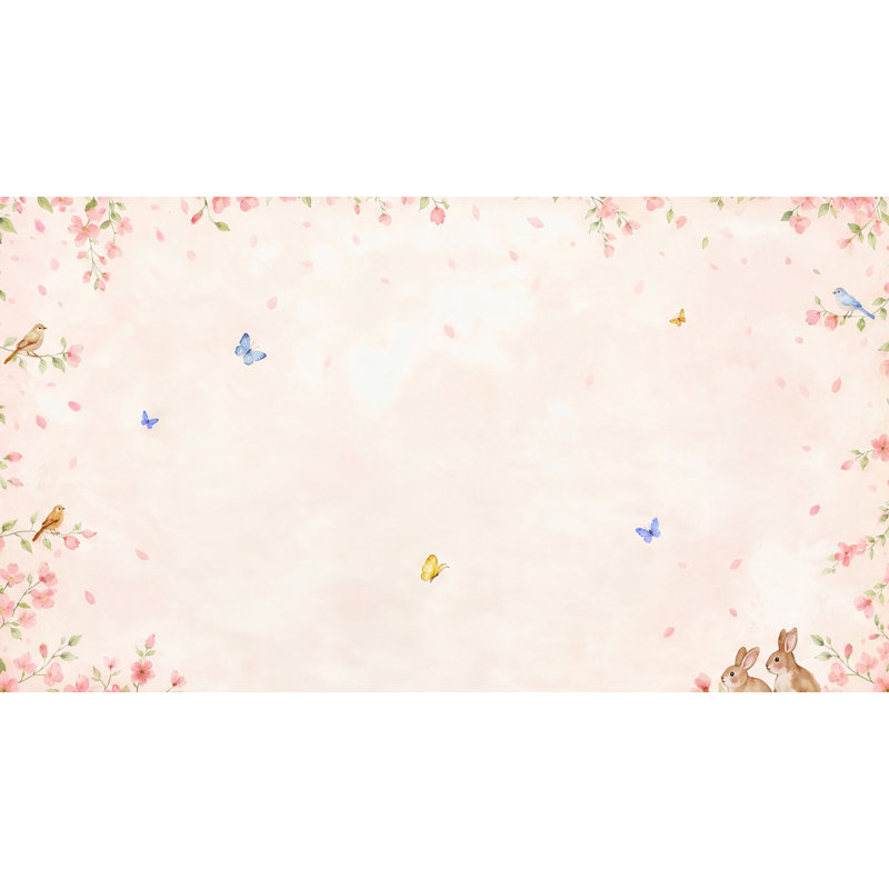 Lark Manor™ Pink Cherry Wallpaper Blossom Spring Wall Mural | Wayfair