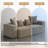 Boneless 2-Piece Upholstered Corduroy Modular Sectional Sofa – Fully Compressed, No Assembly Required-101043267