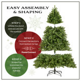 National Tree Company Dunhill Fir Tree with Dual Color LED Lights and PowerConnect
