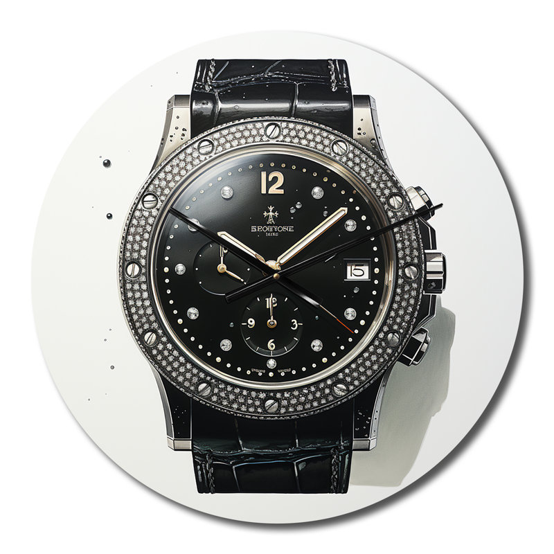Minimalism Watch Metal Wall Clock, Medium