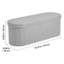Banc de rangement ovale avec repose-pieds, banc de lit pliable en molleton pliant, coffre pliant avec repose-pieds et grand espace de rangement
