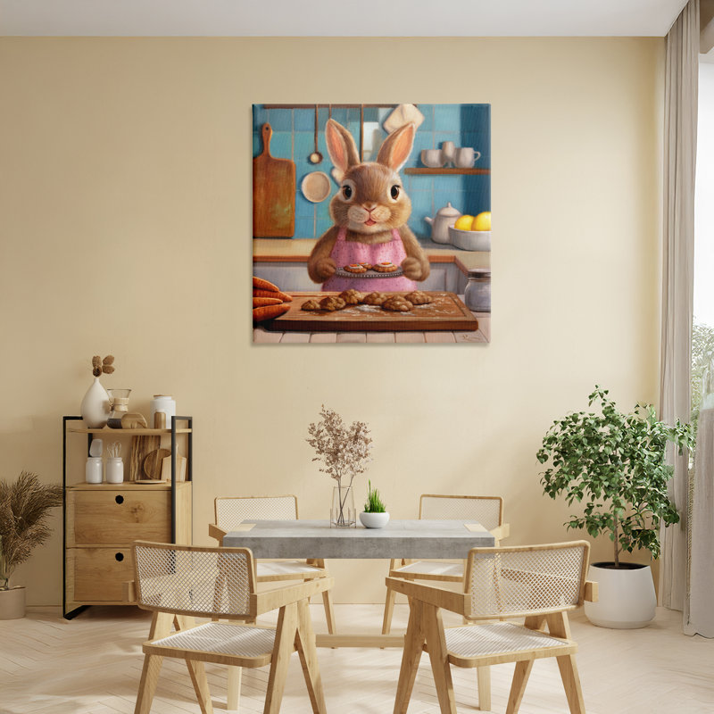 Mme. Bunny Bakewell, toile par Lucia Heffernan, H 30 po x l 30 po