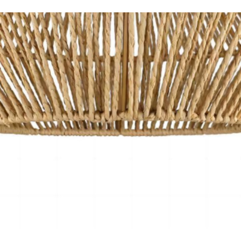 Rustic woven cage lamp, with a simple and natural feel, is a versatile light fixture suitable for living rooms, studies, and hallways.