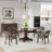 Swivel Tufted Dining Chairs With Casters And Arms-97867329-105846496