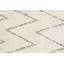 Tapis de couloir turc rétro avec motif géométrique - Laine tissée à la main en beige neutre pour le décor du couloir