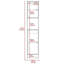 Meuble-lavabo simple avec plateau 14,3 po Zahar
