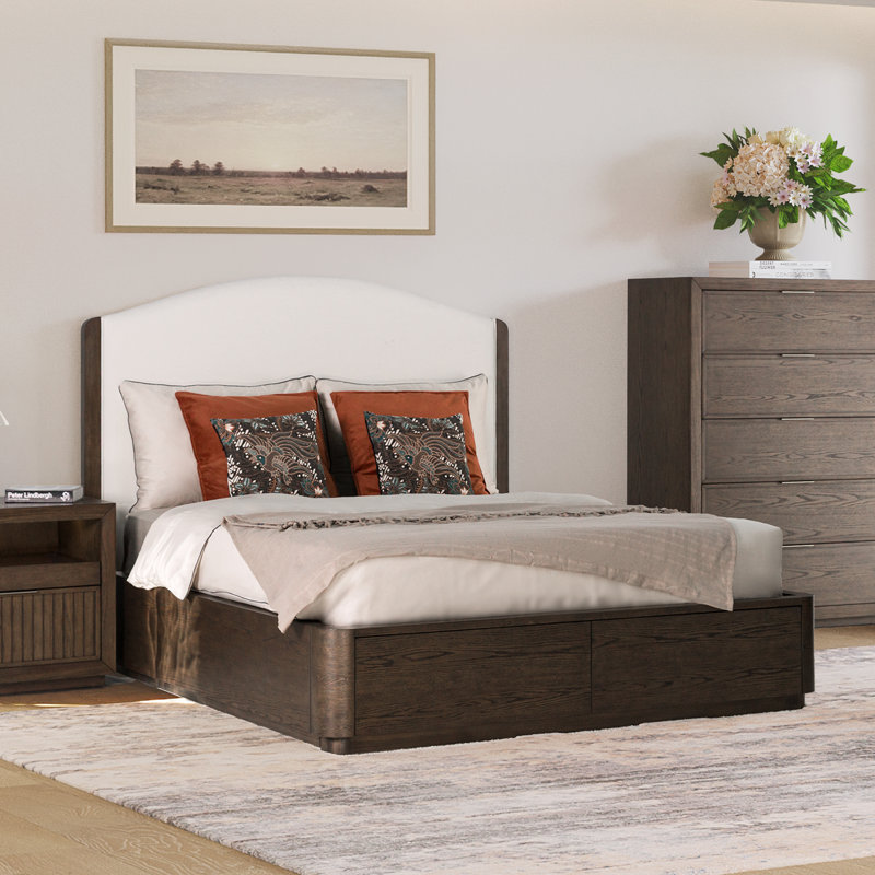 Athens Upholstered Storage Bed, Queen