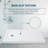 32''*60'' Stainless Steel Drain Single Threshold Shower Base in White with Efficient Drainage, Non-Slip, Small Rectangle Acrylic Shower Pan for Bathroom