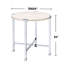 Table de bout ronde avec support, en chêne blanc et carré de 24 pouces, 17 lb, un centre de table moderne fonctionnel, idéal pour exposer des magazines