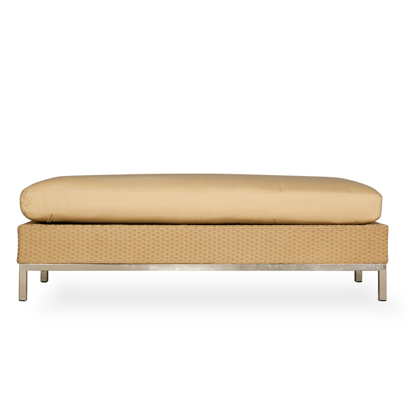 Elements Outdoor Ottoman, Bamboo Bay Sky, Fawn