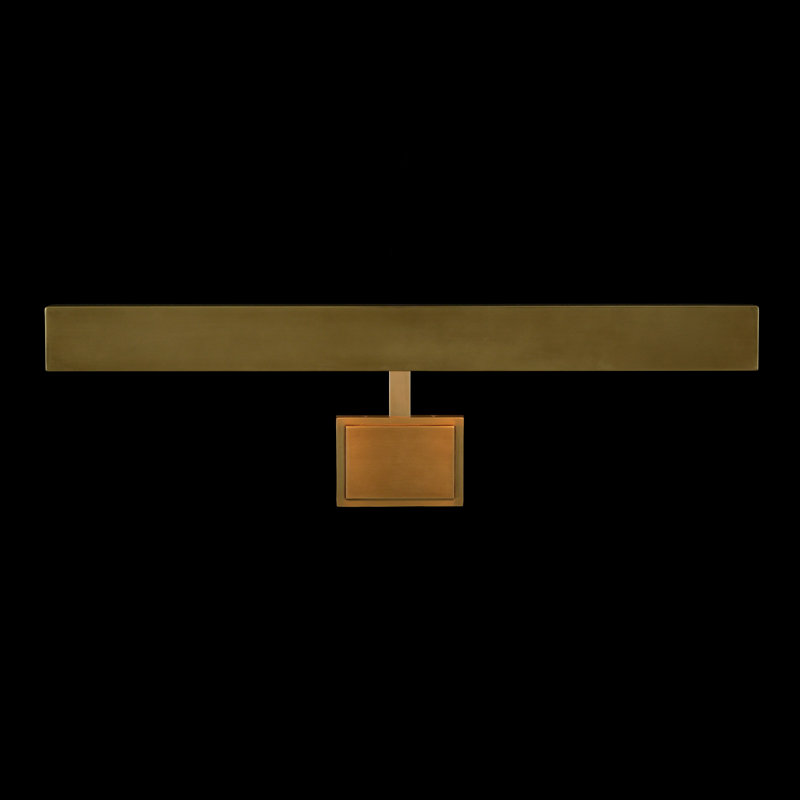 Dimmable Wall Mounted Picture Light, Antique Brass
