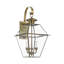 Lanterne murale d'extérieur en verre biseauté H 22,5 po Boto 3-23339331