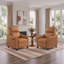 Fauteuil inclinable électrique moderne en cuir véritable Porto-401293609
