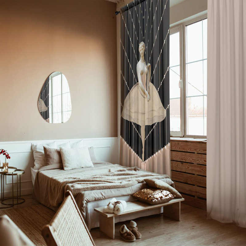 Dilsad Velvet Blackout Curtain Panel Pair, 148cm x 350cm