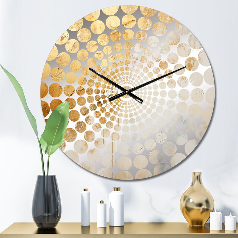 Ilyas - Horloge murale abstraite en marbre, Petit