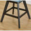 Tabourets de bar pivotants en velours capitonnés, pieds en bois et garniture cloutée en chrome, bleu clair, confortables et élégants-1926945721