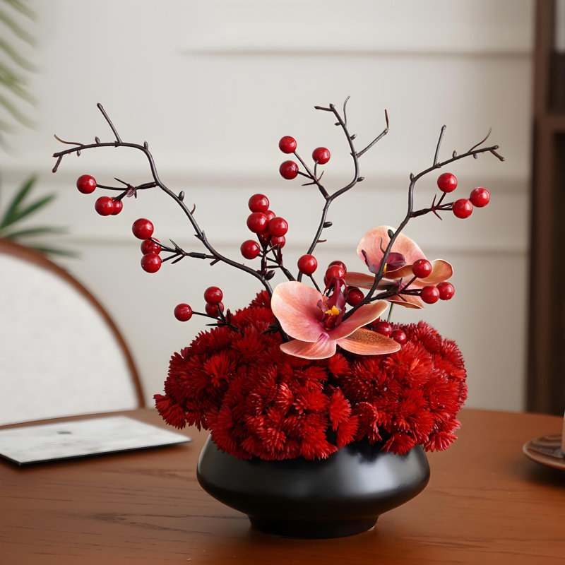 Ornements de fleurs simulées