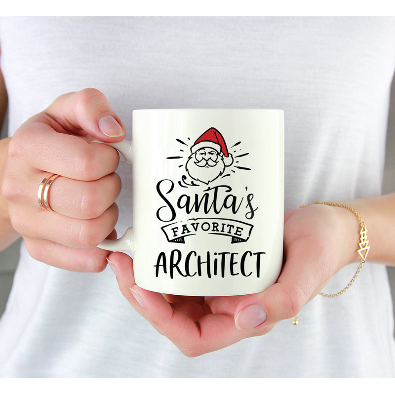Grande tasse à café Tuileries, « Santa's Favorite Architect »