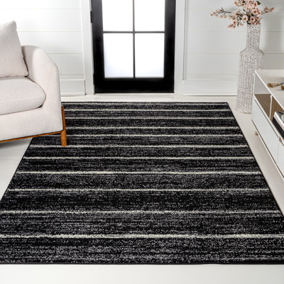 Tapis noir / crème Komon