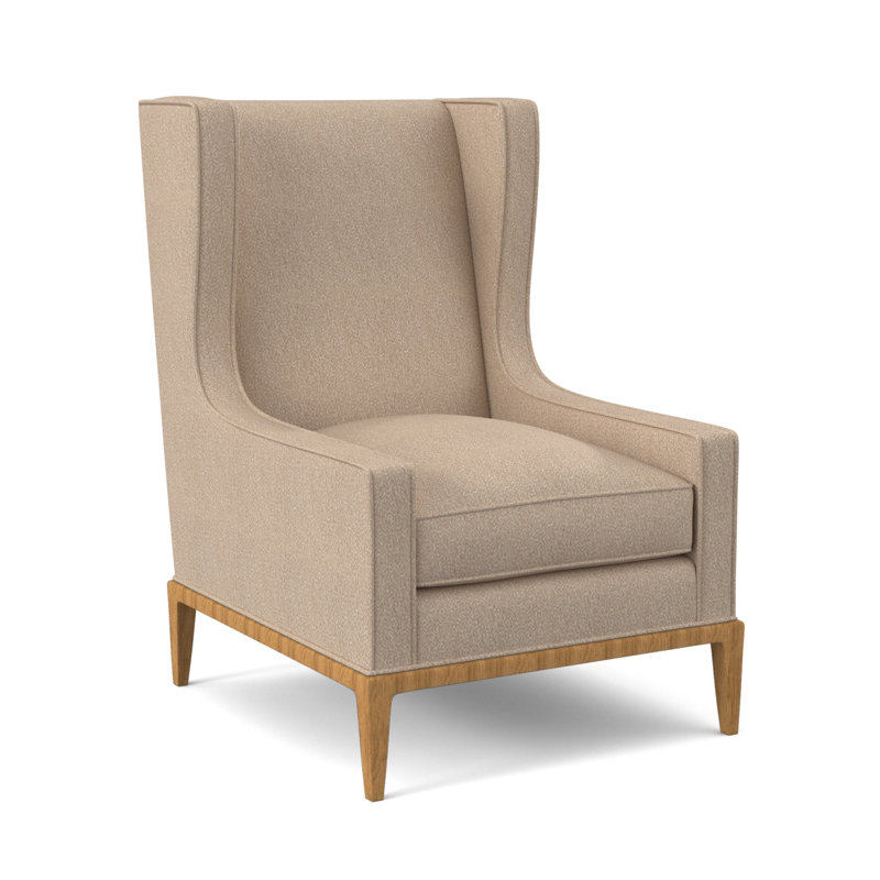 Fauteuil à oreilles 28 po Claxton, ambre, Ébène Margaret