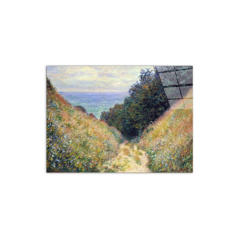 Pourville I by Monet Claude 57cm H X 76cm W CrystalArt Material Acrylic Glass Effect, Frameless Panel Lightweight Ready to Hang