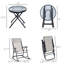 Ensemble de chaises berçantes 3 pièces Outsunny