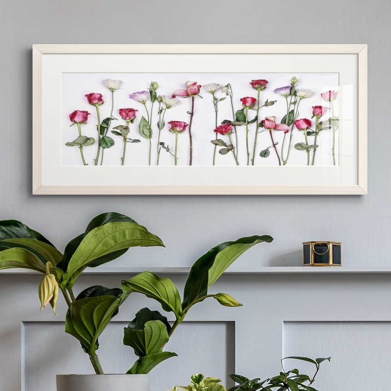 Peinture sur papier encadrée