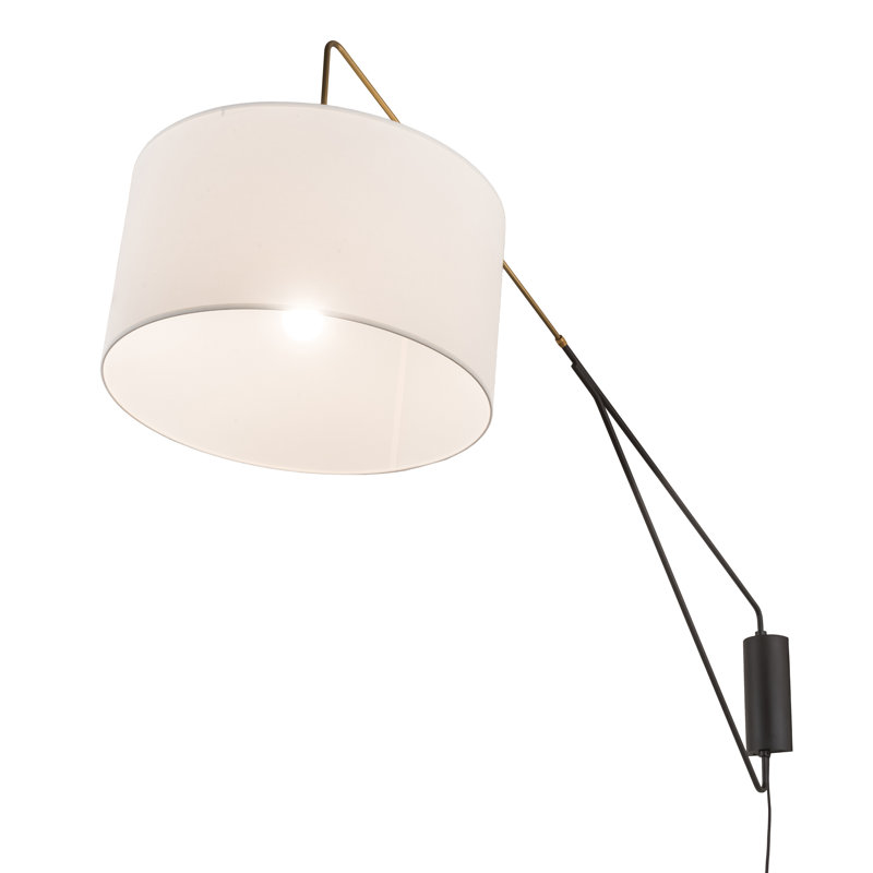 1 - Light Swing Arm, Brass Tint, 38.5" H x 22" W x 73" D