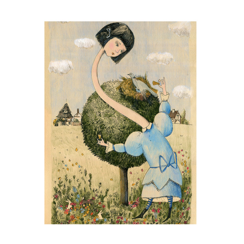 Art sur toile, Bolice Olga Grebennik Alice 4, H 47 po x l 35 po